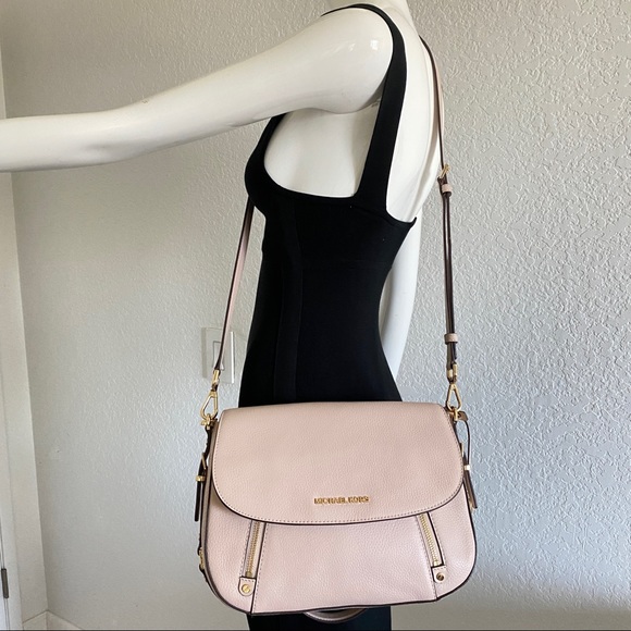 Michael Kors pink Bedford Legacy Pebbled Leather 2 way Bag - Picture 10 of 11